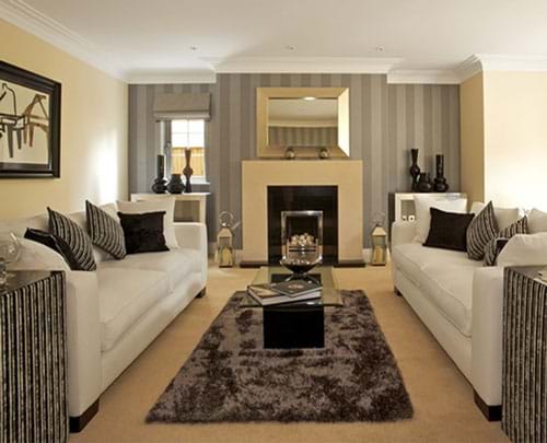 Interior design living room with classy look and feel