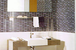 Designer tiled bathroom