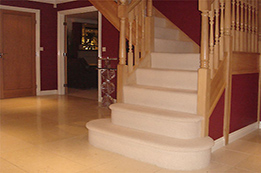 Newly painted and designed stair case